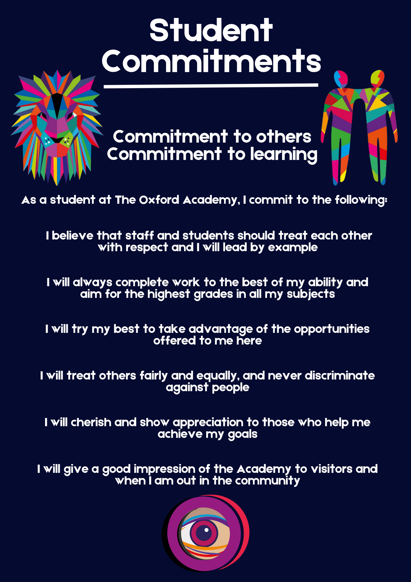 Student commitments poster